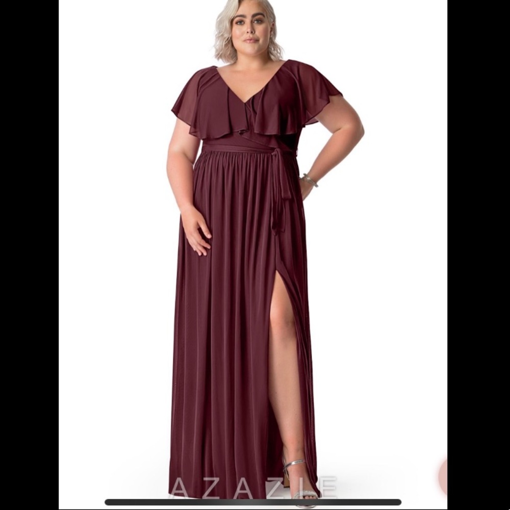 Azazie Jael Bridesmaid Dress in Cabernet